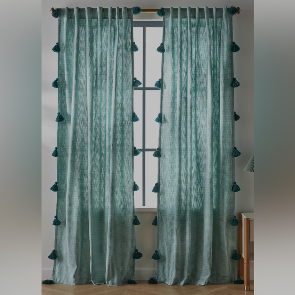 Anthropologie Mindra Stripe curtains (2 panels)
